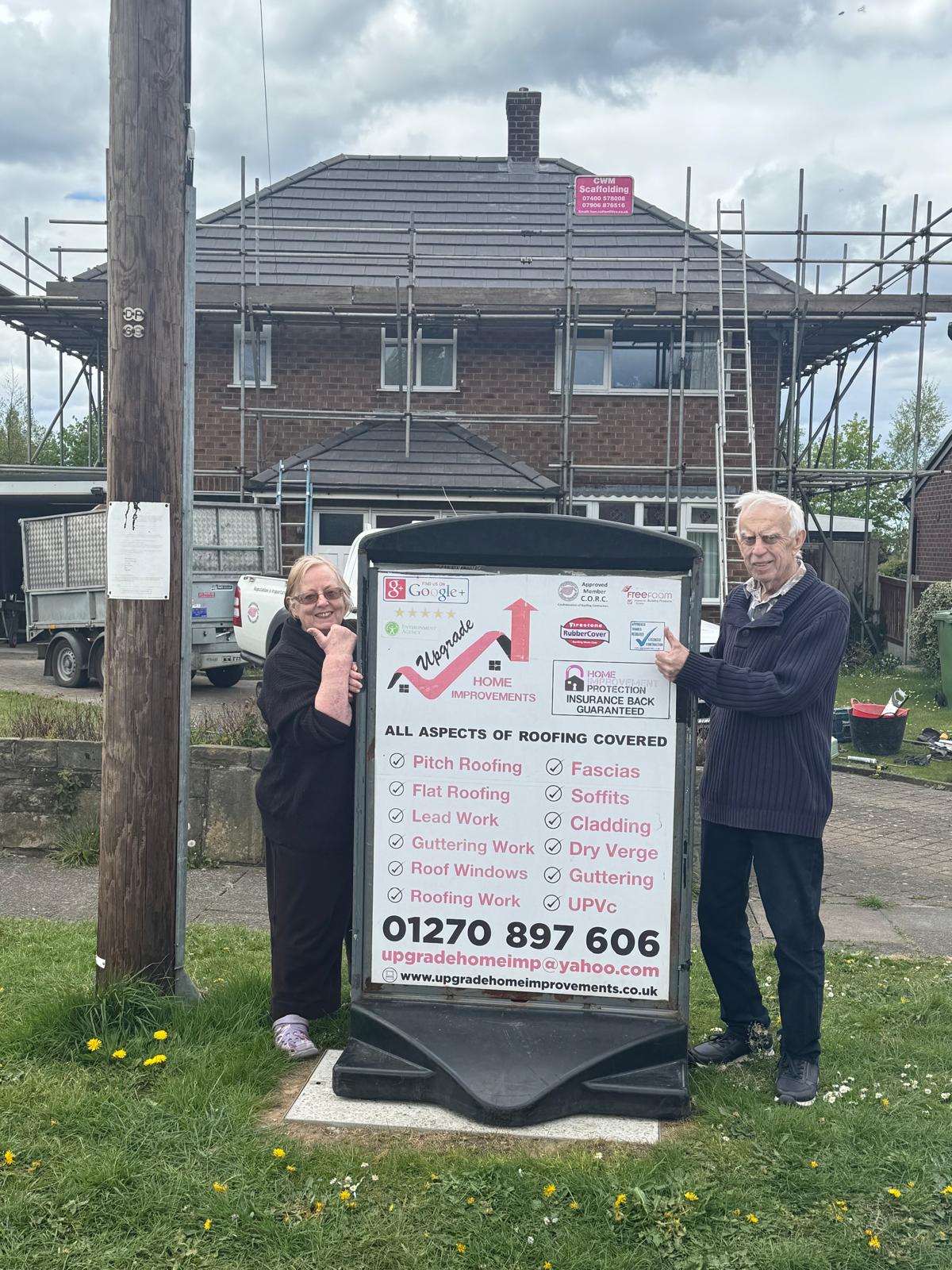 Roofing services background